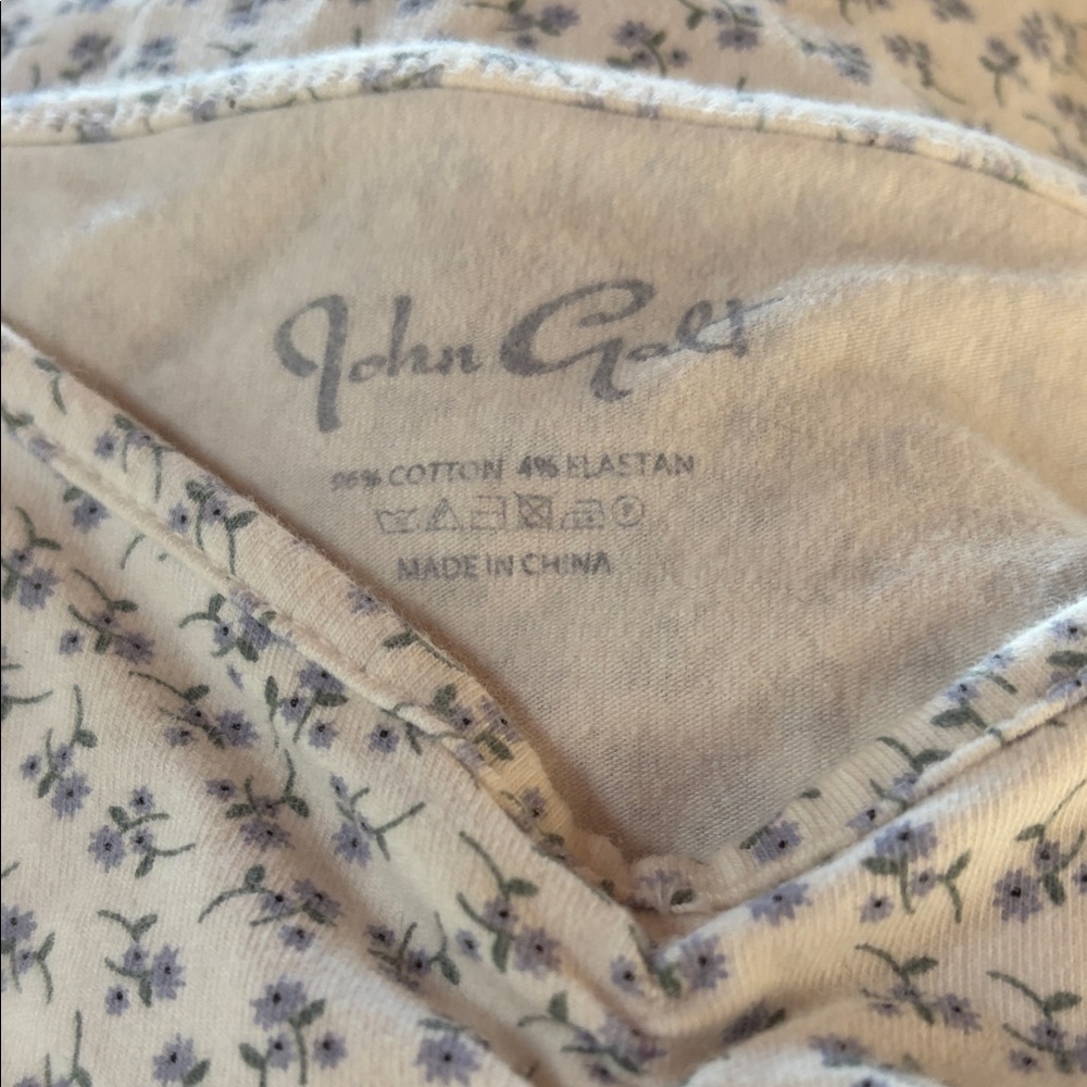 Brandy Melville Cream Floral Camisole